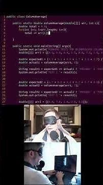 Blindfolded 2D Array Column Algorithm #java #coding #computerprogramming