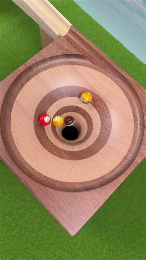 Marbles falling in a vortex Marble Run ASMR #75 Slow Motion Colorful marbles #marblerun #マーブルラン