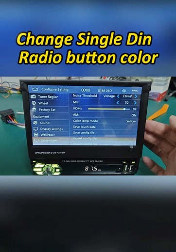 Cómo cambiar el color de los botones del radio