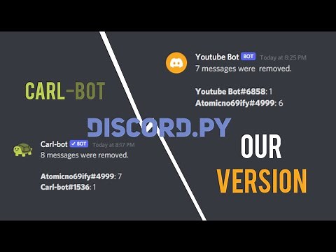How to re-create Carl-bot's Purge/Clear command in Discord.py!
