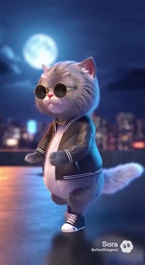 Cat Does the Moonwalk Like a Pro 🌕🐾