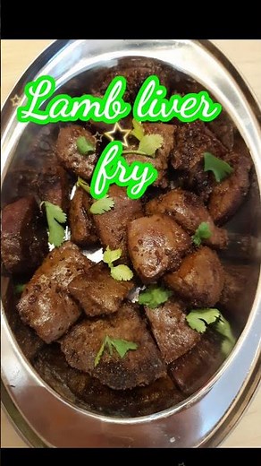 Lamb liver recipe | Mutton liver fry | How to make lamb liver fry | Liver fry recipe | #Shorts