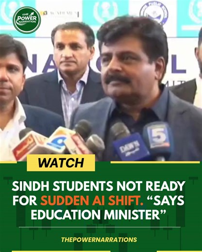 A statement attributed to the Sindh Education Minister suggests that children in Sindh are still largely untouched by artificial intelligence (AI), and that a sudden transition from traditional tools to modern technology could pose challenges. The remark highlights a broader concern about the readiness of students to adapt to rapidly evolving digital trends. According to the minister, moving directly from basic, conventional methods—symbolically described as “holding an axe”—to advanced tools li