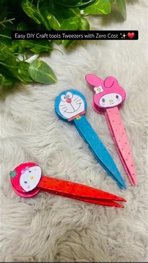 Handmade Easy DIY tweezer ✨| No cost #giftideas #diy #gift #craft #handmade #cute #artandcraft #art