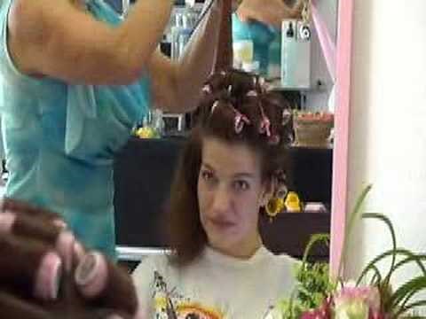 Janette in curlers - www.hairdream4you.com