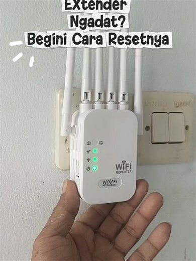 Internet Lemot? Coba Reset Wi-Fi Extender Kamu! Jangan emosi dulu kalau internet tiba-tiba delay! Kadang Wi-Fi Extender kamu cuma butuh 'nafas baru'. Di video ini, aku kasih tahu cara gampang buat hard reset Wi-Fi Extender biar koneksi balik ngebut lagi. Cuma butuh waktu 1 menit! Simak sampai habis ya! #wifi #extender #repeater #reset #internet @semua