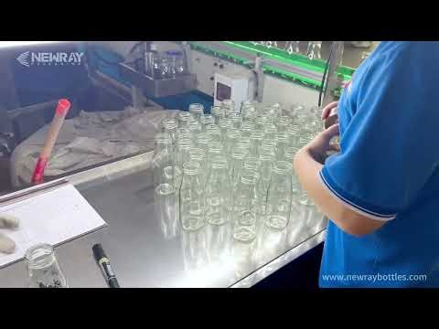 Do you know how the glass milk bottles are produced? 250ml Glass Milk Bottle production video