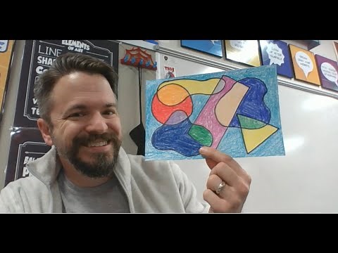 Abstract Shape Art - An Early Elementary Art Lesson
