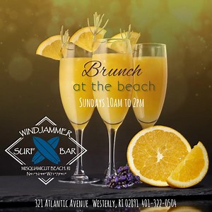 3K views · 89 reactions | We're bringing back Sunday Brunch at the Beach - starting this Sunday 10am to 2pm - then normal menu 2pm to close. Join us! | Windjammer Surf Bar RI | Facebook