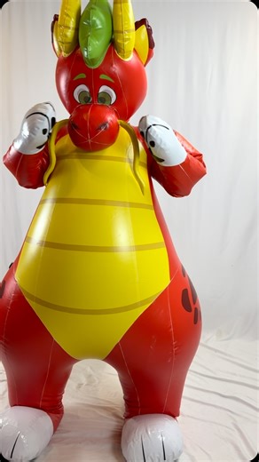 Candy Coated Squeaks on Instagram: "Testing a noodle dragon suit with removable head"