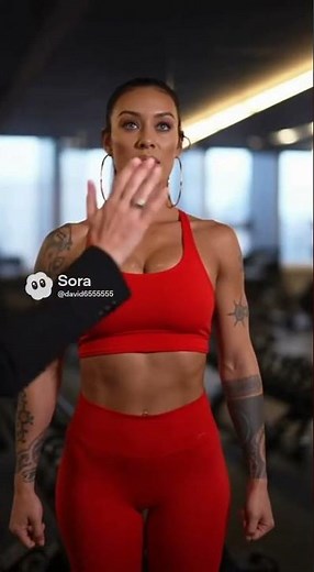 Fitness woman hypnotized and made to follow another woman while flexing. #hypno #hypnosis