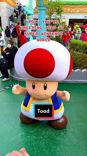 Meeting Toad at Super Nintendo World in Japan!