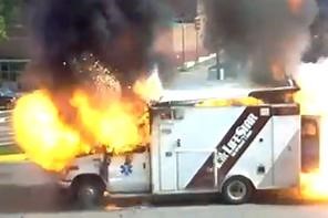 Bladensburg ambulance explosion caught on video (VIDEO)