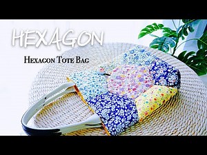 💎Hexagon Tote Bag | Hexagon Pocket | Hexagon Pattern ~ by HandyMum