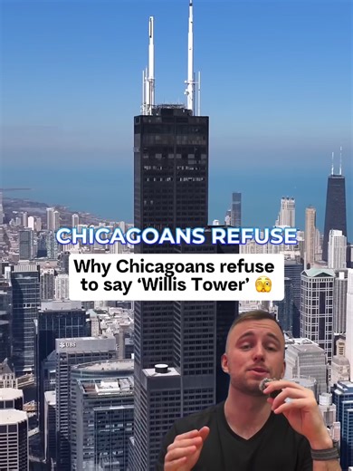 Chicagoans refuse to call the Sears Tower by its “real” name, and there’s a reason for that 🏙️ Built in 1973, named after a Chicago company, and once the tallest building in the world. When the naming rights were sold in 2009, locals weren’t having it. 15 years later, most still aren’t. It’s more than a building. It’s part of Chicago’s identity. 😤 Be honest… are you calling it the Sears Tower or the Willis Tower? 👇 #ChicagoHistory #ChicagoLife #SearsTower #ChicagoCulture #WillyTower