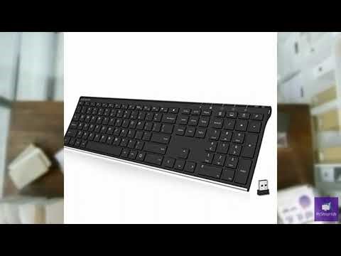 Review - Arteck 2.4G Wireless Keyboard Stainless Steel Ultra Slim Full Size Keyboard with