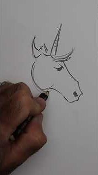 Dessin rapide d'une licorne