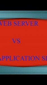 Differences between web server and application server