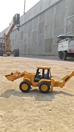 RC 😱JCB mini Excavator UNBOXING truck tolly loading Testing Review 😱 control 2ta #viral #jcb#shorts