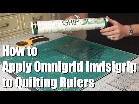 How to Apply Omnigrid Invisigrip to Quilting Rulers (Non-Symmetrical/Studio 180/Deb Tucker)