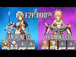 ⚔️ Can F2P Sandrone & Yae Miko REALLY Beat Spiral Abyss 12?! | Genshin Impact