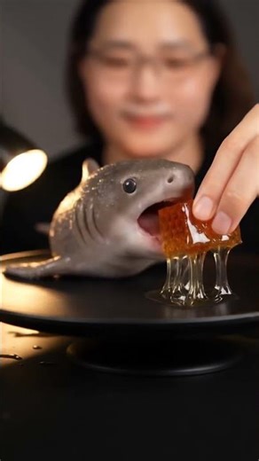 Baby Shark Tries a Melty Honey Cube
