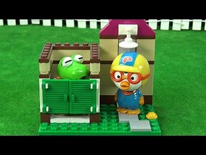 Dance Time In Lego Friends Heartlake City Pool With Pororo ❤ Pororo Toy Animation
