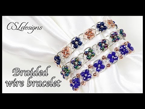 Fancy braided wirework bracelet