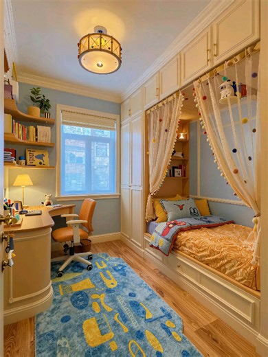 A well-planned kids’ room that feels both practical and beautifully designed 🧸✨ #bedroom #kids #interiordesign #roomdecor #fyp