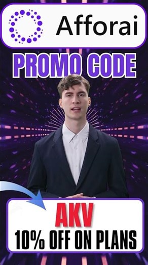 Afforai Promo Code : "AKV" Get 10% Off On Any Plan or Subscription