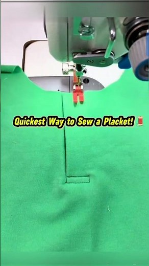 Perfect Front Placket in 5 Minutes| #placket