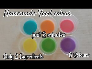 Homemade Instant Food colour | Only 2 Ingredients | Just 2 minutes Food colour | Easy food colour |
