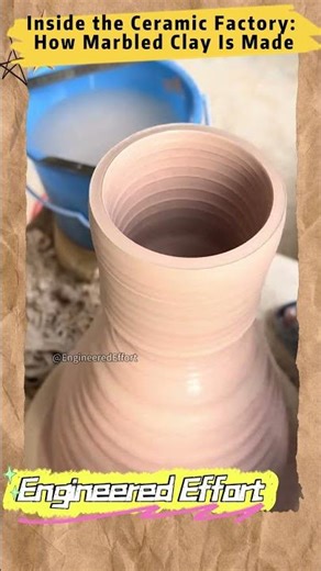 Inside the Ceramic Factory How Marbled Clay Is Made #EngineeredEffort