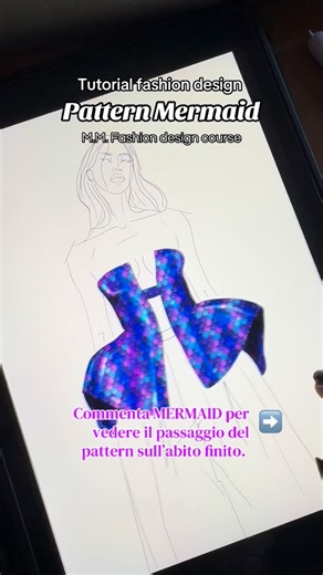 Accademia Moda Maria Mauro on Instagram: "In Accademia non ci limitiamo a sognare abiti, impariamo a costruirli tecnicamente. Nel nostro corso di Fashion Design, ti insegniamo tutte le tecniche per dominare la materia: dalla progettazione del pattern su iPad fino alla resa su carta e tessuto. Guardate che figo questo Pattern Mermaid: non è solo un disegno, è il risultato di un metodo che unisce creatività e software professionali. Un mix perfetto per chi vuole entrare nel mondo della moda con co