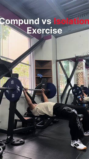 Compund exercise also helps on developing aesthetic physique but i prefer it for my strength and usually do it once a week and isolation also builds strength but not as much as compund. #fyp #nepalifitness #gym #tiktoknepal