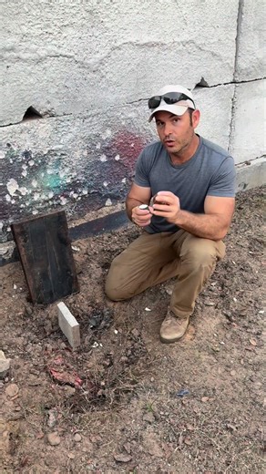 Matt Barnett | My friend Jeremy made this cool custom copper shape charge! Finally getting to test it out | Instagram