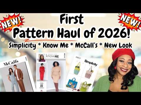 First PATTERN HAUL of 2026! Simplicity, Know Me, New Look and McCall's!
