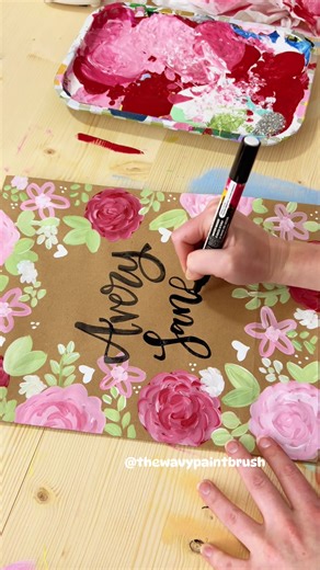 Hand-Painted Gift Bags for Valentine's Day