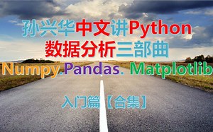 孙兴华中文讲Python数据分析三部曲入门篇 Numpy教程 Pandas教程 Matplotlib教程-刃OvO-数据分析-哔哩哔哩视频