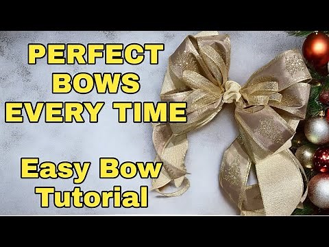 How to Make the Perfect Bow for Wreaths, Gifts, & Decor | Easy DIY Bow Tutorial
