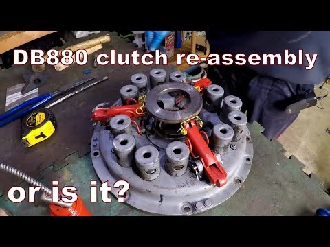 David Brown 880 re-assembling a clutch pressure plate #92