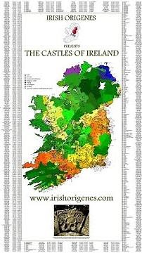 Castles of Ireland map