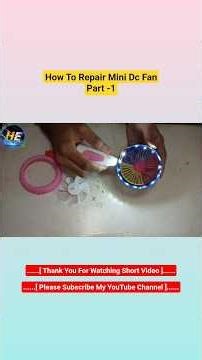 How To Repair Mini Dc Fan#diy #youtubeshorts #shorts #minifan #dcfan #fanrepair #5vdcfan #fan