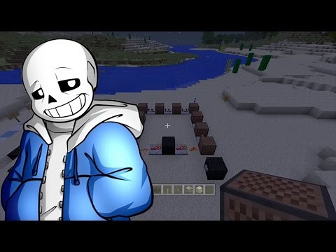 Bloc musical d'Undertale "megalovania" sur Minecraft + tuto
