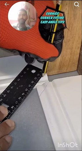 Pracrical cornice corner fitting in simple method , carpentry tips #skills #w #woodworking #cornice