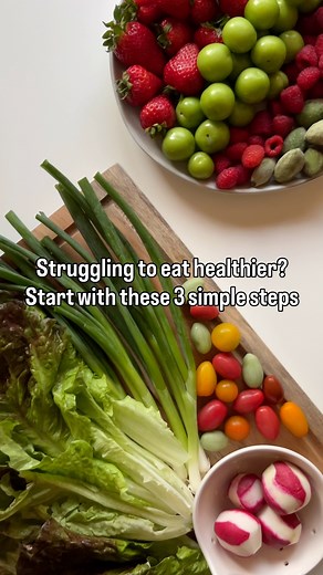 3 Steps to Effortless Healthy Eating (from a Registered Dietitian) Eating well doesn’t have to be complicated or time-consuming. These simple strategies can make healthy eating feel doable, even on your busiest days. 1. Add More Color More color = more antioxidants. Bright fruits and veggies support your skin, hormones, and immune system. Think red cabbage, leafy greens, berries, and bell peppers. Aim to fill half your plate with produce at each meal. 2. Make Snacks Work for You Don’t just snack