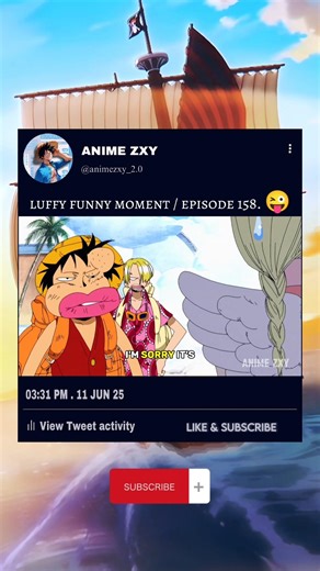 LUFFY FUNNY FACE. 🤣