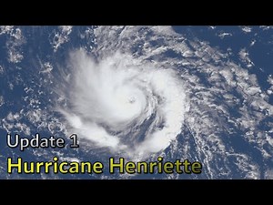 Henriette rapidly intensifies into a hurricane north of Hawaii