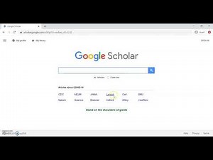 Link to Google Scholar