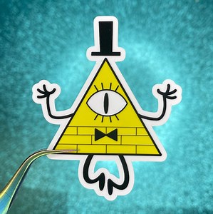 Bill Cipher Sticker | Gravity Falls | Waterproof Vinyl Sticker - Etsy